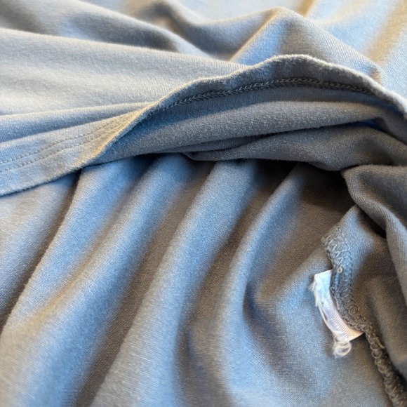 Eileen Fisher Tunic Top, Bell Sleeve, Boat Neck, Light Blue, Jersey Knit, Small - Picture 10 of 15